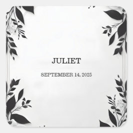 Schattige touw We binden de knoop Vrijgezellenfees Vierkante Sticker