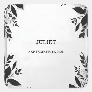 Schattige touw We binden de knoop Vrijgezellenfees Vierkante Sticker