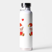 Schattige toverelf met hart op wit waterfles (Rechts)