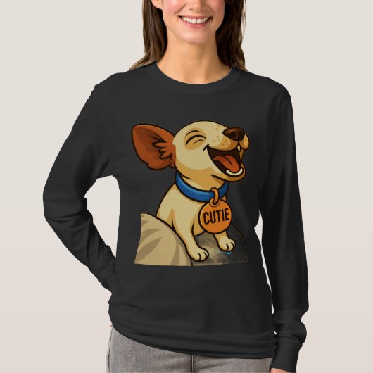 Schattige Toy Fox Terrier Gaapt T-shirt (Voorkant)