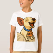 Schattige Toy Fox Terrier Gaapt T-shirt (Voorkant)