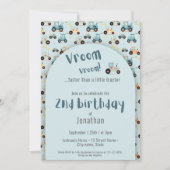 Schattige Tractor boerderij boy 2e verjaardag Uitn Kaart (Voorkant)