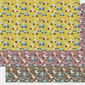 Schattige tractorpatroon boerderij kind cadeau Inp Inpakpapier Vel