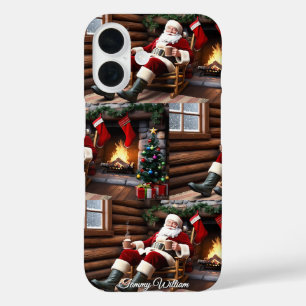 Schattige Traditioneel Elegant Vrolijk Kerstfeest iPhone 16 Hoesje