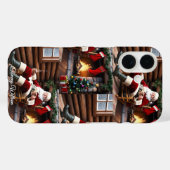 Schattige Traditioneel Elegant Vrolijk Kerstfeest Case-Mate iPhone Case (Achterkant (horizontaal))