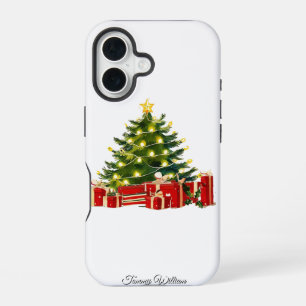 Schattige Traditioneel Elegant Vrolijk Kerstfeest iPhone 16 Hoesje