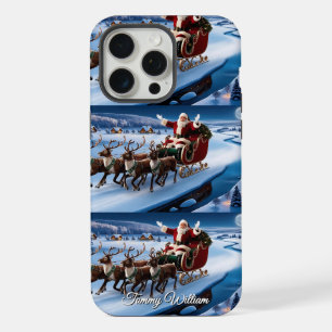 Schattige Traditioneel Elegant Vrolijk Kerstfeest iPhone 15 Pro Max Case