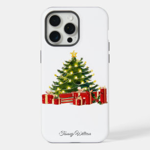 Schattige Traditioneel Elegant Vrolijk Kerstfeest iPhone 15 Pro Max Case