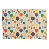 Schattige traditioneel kerstpatroon Retro Ornament Kussensloop (Voorkant)