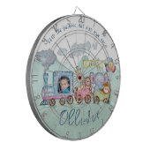 Schattige train engene thema Dartboard Dartbord (Voorkant Links)