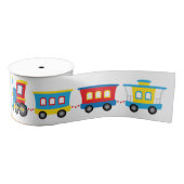Schattige Trein Cartoon Grosgrain Lint (Spoel)