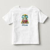 Schattige Trein Jongens Kinder Shirts (Voorkant)