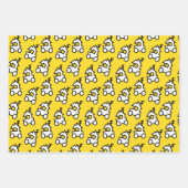 Schattige treintje inpakpapier vel (Voorkant 3)