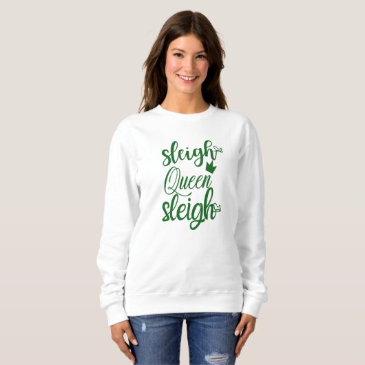Schattige trendy en stijlvol kerst sweatshirt (Voorkant volledig)