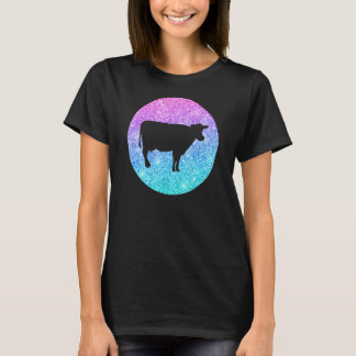 Schattige trendy koe voor meisjes tieners en vrouw t-shirt