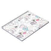 Schattige trendy lerarenschoolpatroon notitieboek (Linkerzijde)