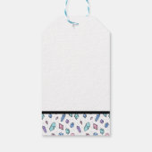 Schattige Trendy Pastel Edelstenen Pareltjes Krist Cadeaulabel (Achterkant)