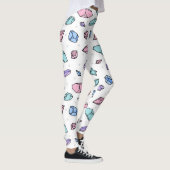 Schattige Trendy Pastel Edelstenen Pareltjes Krist Leggings (Rechts)
