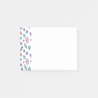 Schattige Trendy Pastel Edelstenen Pareltjes Krist Post-it® Notes