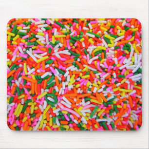 Schattige Trendy Rainbow Sprinkles Snoep Pattern Muismat