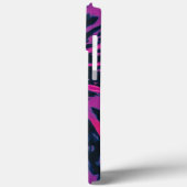 Schattige Trendy Tie Dye Paarse Zwart Case-Mate iPhone Case (Achterkant / Links)