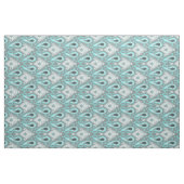 Schattige Trendy Turquoise Ikat Tribal Pattern Stof (Yard (91,4 cm))