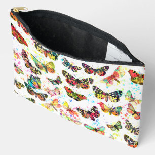 Schattige trendy waterverf vlinders etui