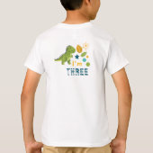 Schattige TRex Dinosaur Kinderen T-Shirt (Achterkant)