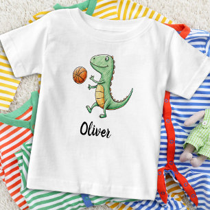 Schattige Trex speelt basketbal