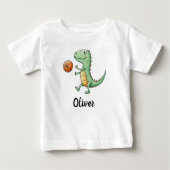 Schattige Trex Speelt Basketbal (Voorkant)