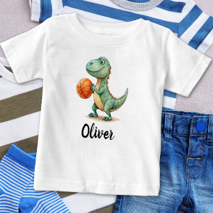 Schattige Trex Speelt Basketbal Persoonlijk