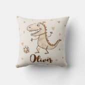 Schattige Trex spelen Football Kussen (Achterkant)