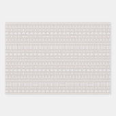 Schattige Tribal Aztec Patterns zwart bruin zandwi Inpakpapier Vel (Voorkant 2)