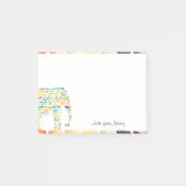 Schattige Tribal Design Olifant Post-it® Notes (Voorkant)