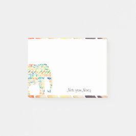 Schattige Tribal Design Olifant Post-it® Notes