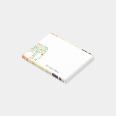 Schattige Tribal Design Olifant Post-it® Notes (Schuin)