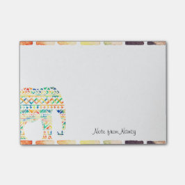 Schattige Tribal Design Olifant Post-it® Notes
