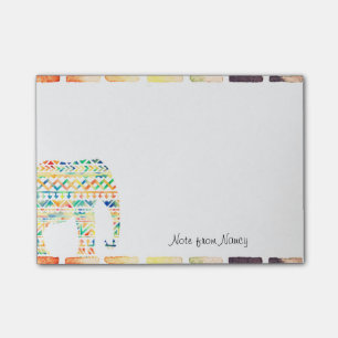 Schattige Tribal Design Olifant Post-it® Notes