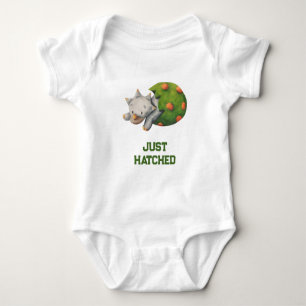 Schattige Triceratops Dinosaurius Uitbroedend Neut Romper