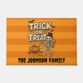Schattige Trick or Treat Deurmat (Voorkant)