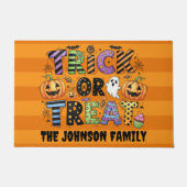 Schattige Trick or Treat Deurmat (Voorkant)