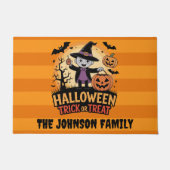 Schattige Trick or Treat Deurmat (Voorkant)