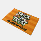 Schattige Trick or Treat Deurmat (Schuin)