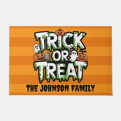 Schattige Trick or Treat Deurmat (Voorkant)