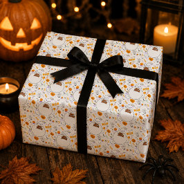 Schattige Trick or Treat Halloween Cadeaupapier