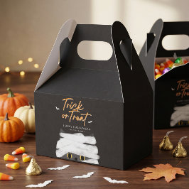 Schattige Trick or Treat Mummie Kat Halloween Bedankdoosjes