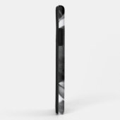 schattige trieste roofhond zwart wit met bal Case-Mate iPhone case (Achterkant/rechts)