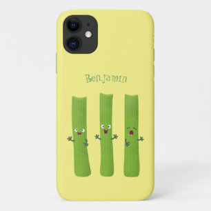 Schattige trio van bleekselderijstengels cartoon g Case-Mate iPhone case