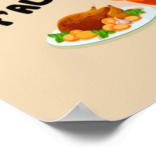 schattige troebelturkije poster (Hoek)