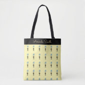 Schattige Tropical Blue Flowers Plant Tote Bag (Voorkant)